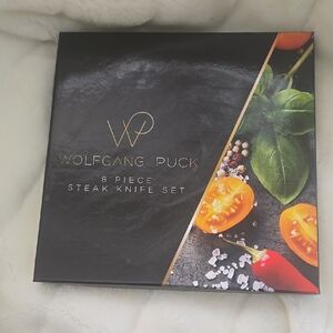 Wolfgang Puck Black Steak Knife Set